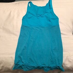 Blue exercise top